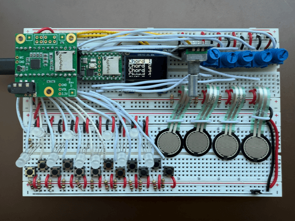 synthesizer — assembled hardware